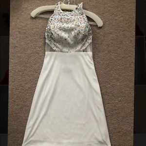 Dave & Johnny Embellished White Dress